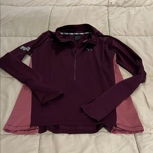 PINK quarter zip - size L